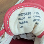 Ralph Lauren Polo  Women's Red Low Top Sneakers, Size 7.5B Photo 1