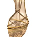 Stuart Weitzman  Lizard Leather New Strappy Sexy Event Sandals Shoe $270 NWT Photo 3