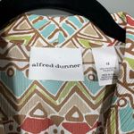 Alfred Dunner  Earth Tones Tribal Print Button Up Shirt - 18 - Women's Plus Size Photo 3