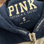 PINK - Victoria's Secret Victoria’s Secret Pink Gray Rock & Roll Zip Up Knit Hoodie Size Small Photo 3