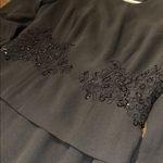 Talbots Black Long Sleeve Dress Beaded Dress GUC size 6 Petite Photo 7