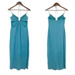 l*space L* Naomi Turquoise‎ Blue Strappy Sleeveless Cutout Midi Dress Beach Boho XL Photo 1