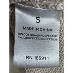 Grace & Karma Sweater WOMENS SMALL Beige Cream Tan NEW Fringe Chunky Knit Photo 4