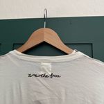 We The Free Free People Up to Us Doodle Organic Tee White Long Sleeve Slouchy Photo 9