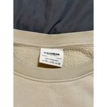 Pull & Bear  Size XL Beige Tan Cropped Long Sleeve‎ Crew Neck Sweatshirt Women Photo 2