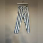 American Eagle AE  Striped Blue and White Mom Jean Photo 6