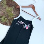 Disney Mickey Unlimited Womens Dress Black White Mickey Mouse Floral Y2K XL Photo 0