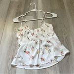 Abercrombie & Fitch Cami NWT floral crop tank womens White (xsmall) summer girly Photo 3