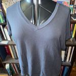 Z Supply gray cozy oversized L v-neck knit normcore tee Photo 0