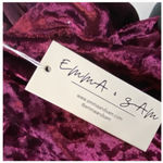 Emma & Sam Hoodie Womens Medium Burgundy Crushed Velvet Velour Cropped Pullover Photo 3