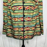 Adrianna Papell 100% Silk Jacket Sz 16 Geometric Multicolor Lined Vintage Photo 2