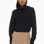 Aritzia Aritiza Wilfred black Montpellier 100% Merino Wool Waist Turtleneck size XS Photo 0