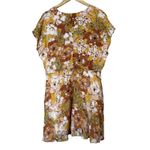 Free People  Floral Mini Dress Womens L Multicolor Modal Boho Festival Summer Photo 4