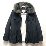 Kate Spade faux fur trim military jacket Photo 3