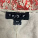 Perceptions  24W Orange Gold Jacquard Lace Sleeveless Shift Dress Cocktail Party Photo 5