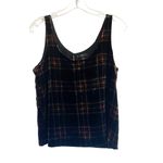 J.CREW Stewart Tartan Plaid Velvet Tank Top Shell Women's Photo 5