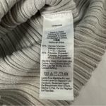 Madewell NWT Signature Shimmer Knit Cutaway Sweater Tank Silver Size S Ribbed Photo 3