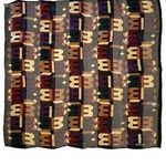 Bill Blass Vintage Monogram Silk Square Scarf Neckerchief Photo 0