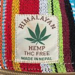 NEW Himalayan Hemp THC Free Multicolor Backpack Nepal Sustainable Boho Rasta Y2K Red Photo 8