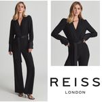 Reiss Size 0 Luka Tux Black Jumpsuit Retails $390 BNWTS Photo 1