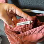 Abercrombie & Fitch  Coral Pink Button-Up Crop Top Photo 1