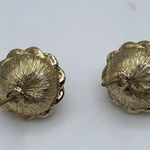 Vintage Faux Pearl Braided Gold Earrings Costume Fashion Classic Elegant Estate Photo 2