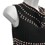 Adelyn Rae  Karissa Off Shoulder Polka Dot Stripe Sweater Ruffle Hem Midi Dress S Photo 6