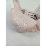 Smart & Sexy Pink Bra 38DD Lace Bow Floral Photo 2