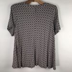 H&M  Swing T Shirt Medallion Pattern XS Black Photo 5