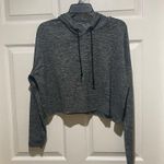 Athleta  Grey Up Tempo Cropped Hoodie Photo 1