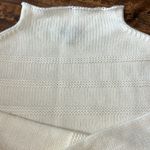 Jessica Simpson Ivory Chunky Knit Funnel Neck Bell Sleeve Sweater Size Large Photo 12