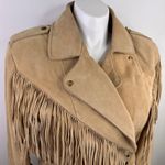Lariat Leather Fringe Vintage Western Jacket Size Medium Photo 12