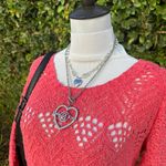 Lucky Brand ✨y2k Pink Crochet Sweater  Photo 1