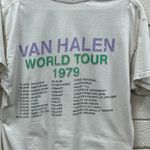 Van Halen 1979 World Tour Band Tee size L White Size L Photo 5