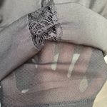 Hot in Hollywood Bohemian Peasant Blouse with All Over Lace Insets Black Size XS Photo 7