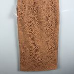Bardot Corset Dress Womens XS Rust Riviera Crossover Halter Neck Lace Cocktail Photo 6