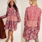 Anthropologie Maeve X  Esther Floral Tiered Patchwork Dress Photo 1
