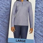 Eddie Bauer  Women's Long Sleeve Polar Fleece Quarter Zip Pullover Large L Photo 14