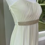 Tigerlily Vintage Y2K Tiger Lily Ivory Strapless Chiffon Mini Dress Pearl Embellished Sz M Photo 6