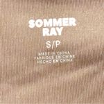 Sommer Ray  Size Small Pink Metallic Camouflage Zip Front Racerback Sports Bra Photo 2