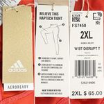Adidas AEROREADY Haptech Disrupt Tights Size 2XL Red High Rise Logo Athletic NWT Photo 7