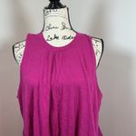 Free People Right On Time Tunic Pink Textured Tiered Ruffle Open Back XS Photo 1
