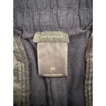 Ann Taylor Mid Rise Drawstring Pull On Sweatpants Linen Black Women's Medium Photo 4