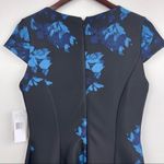 Julia Jordan V-Neck Cap Sleeve A-Line Fit & Flare Floral Print Scuba Dress 10 Photo 9