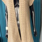 Charlotte Daniel Sleeveless Duster Cardigan Fringe Tan Knit Sweater Vest Size 8 Photo 0