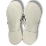 Free People Size 11 Brynn Bow Sandals Grey Nude Flip Flops Thongs Neutral Italy Photo 12