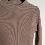 Magaschoni 🌺 M Magashoni brown ribbed mock neck sweater dress Photo 1