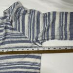 Bella Dahl  Linen Blend Light Weight Striped Long‎ Sleeve Front Tie Womens Med Photo 7