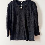 Koton Black Fuzzy Knit V Photo 0
