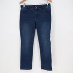 Chico's  So Slimming Regular Rise Straight Leg Dark Wash Denim Jeans Size 4 Photo 1